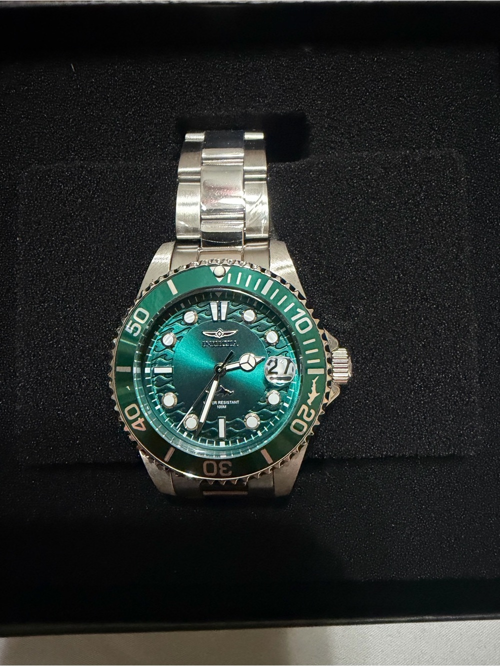 Invicta ProDiver Silver and Green